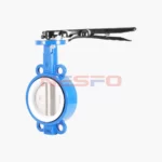 球墨铸铁手柄对夹四氟蝶阀 D71F-16Q（images 2）