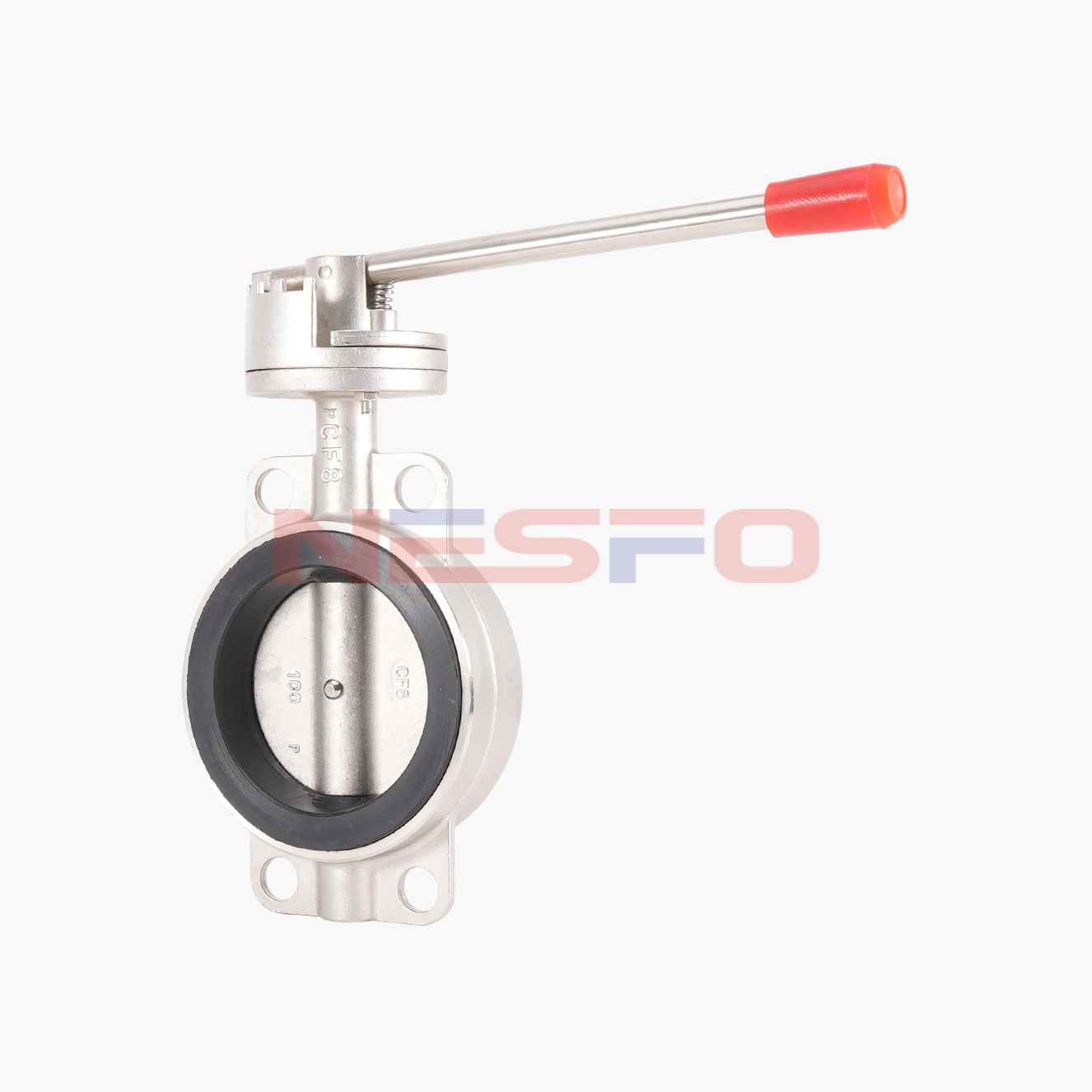 304不锈钢压杆式对夹蝶阀 D71X-10P（images 1）