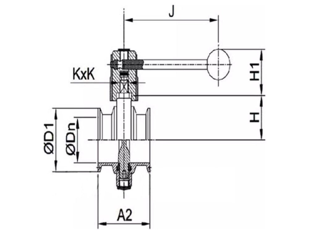 304不锈钢卫生级快装蝶阀 D81X-10P（images 7）